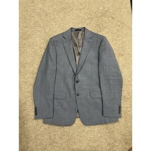 Calvin Klein Blazer Sport Coat Suit Jacket Men's Size 36 Large Gray Two Button